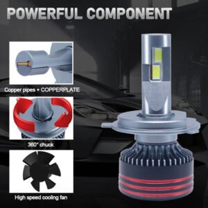 Car Led Headlight Bulb Bi Led Projector Lens