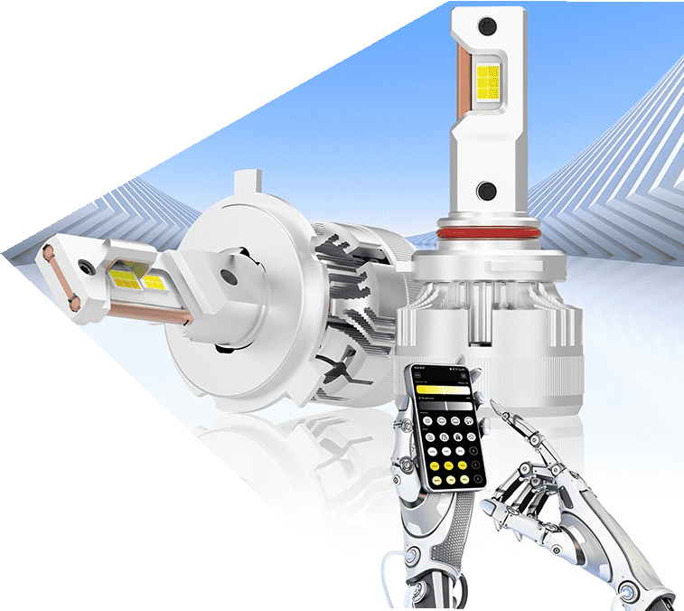 Car Led Bulb motorcycle headlight spotlight Bi Led Projector Lens