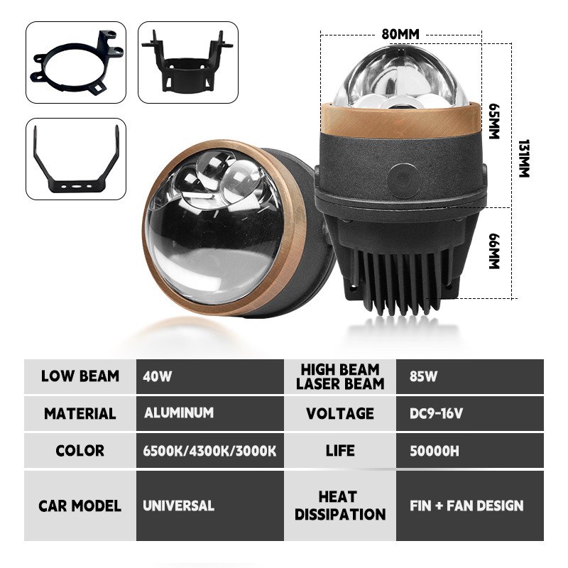 High Beam Fog Light for car motorcycle 3 Colors/170W - Image 4