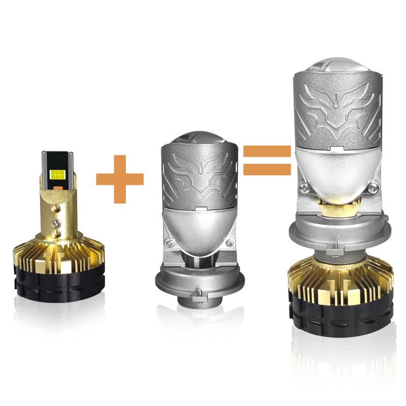 H4 Mini Led Lens Projector Light/160W - Image 2