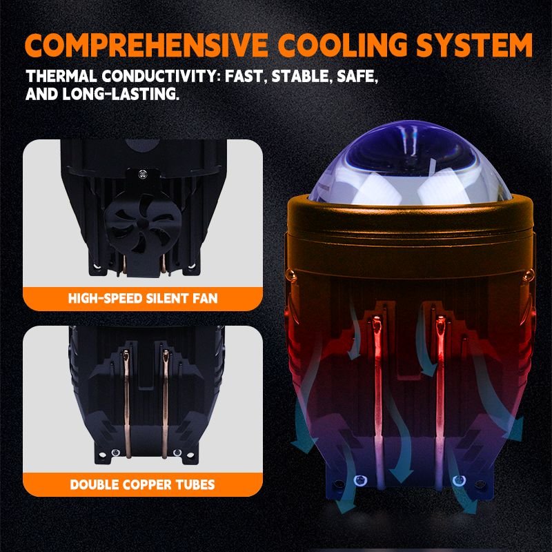 Led Fog Lights on Cars 3 Colors/140W - Image 5