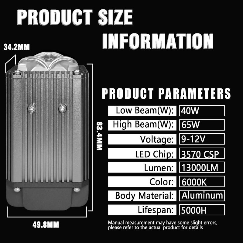 Led Laser Fog Light Driving Spotlight Projector Lens/130W - Image 3