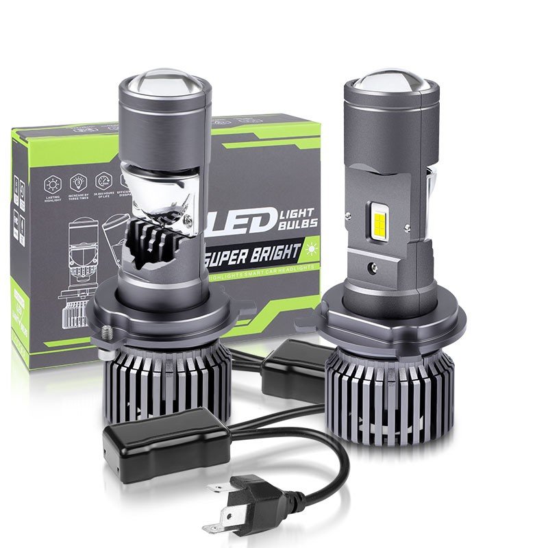 LED Projector Mini Lens H4 Plug and Play Headlight Bulb