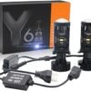 Y6 H4 Mini Projector Lens LED Headlight Bulbs