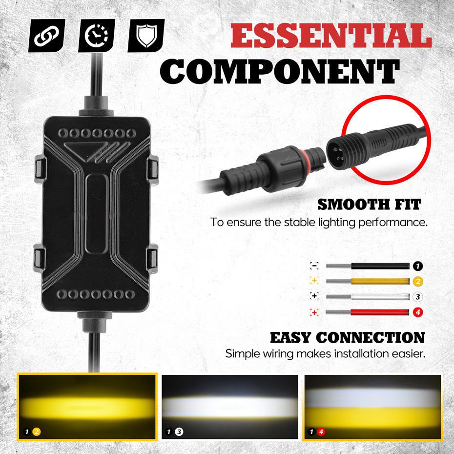 Led Grille Lights Car Motorcycle Offroad Led Driving Spotlight/56W - Image 3